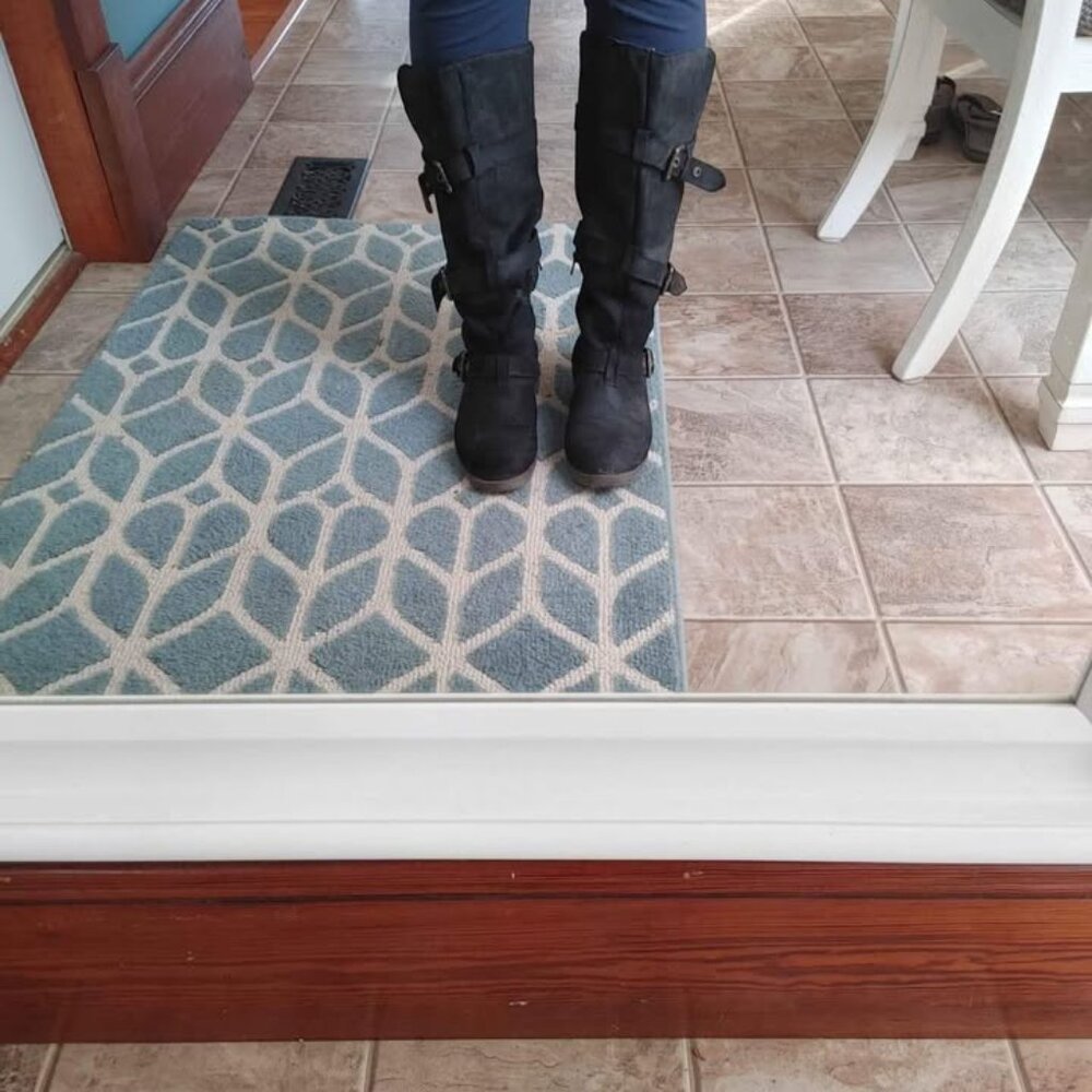 Genuine leather spring/fall thigh high boot - Picture 2 of 3